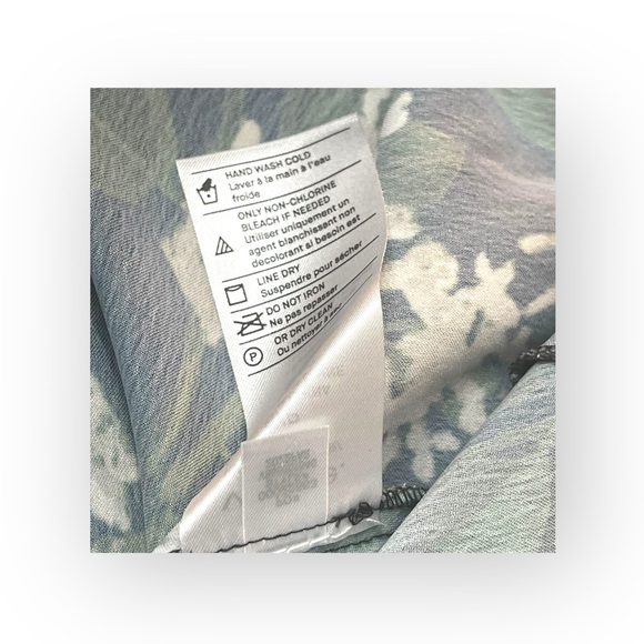 Vince ❀ Lilac Floral Micro Pleated Midi Dress ❀ Coastal Blue Floral Print ❀ Sml - Picture 13 of 16